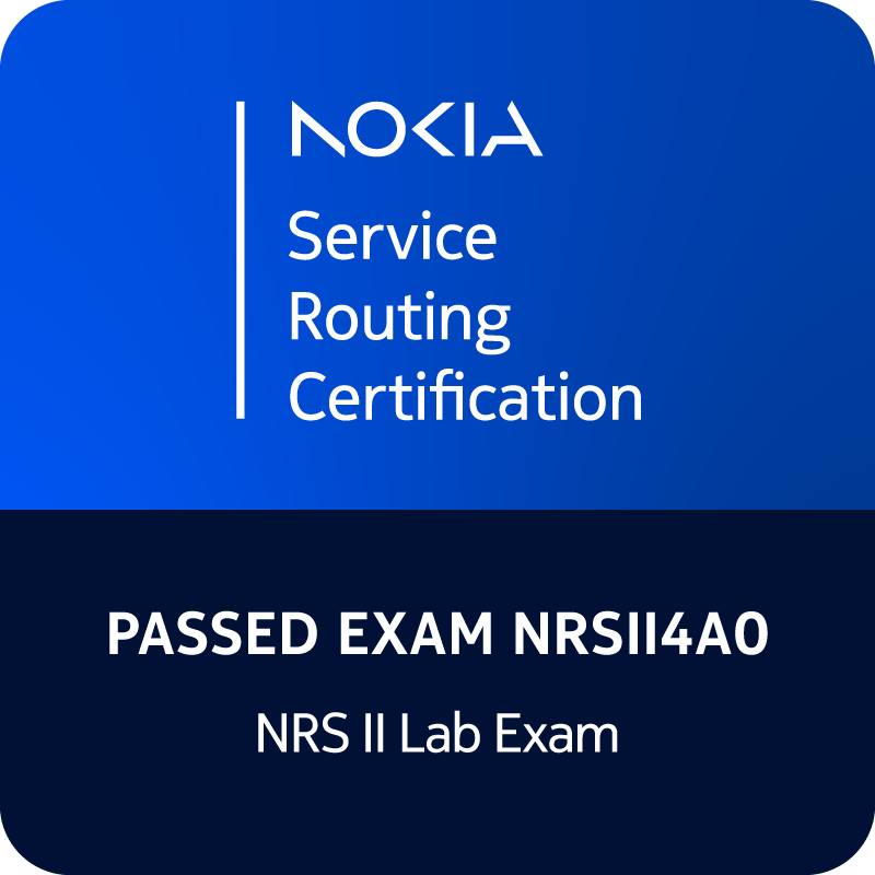 Fiche technique de l’examen Nokia NRS II Lab – NRSII4A0 2 Vers l'expertise Cloud, Réseau et Cybersécurité. Fiche technique de l’examen Nokia NRS II Lab – NRSII4A0