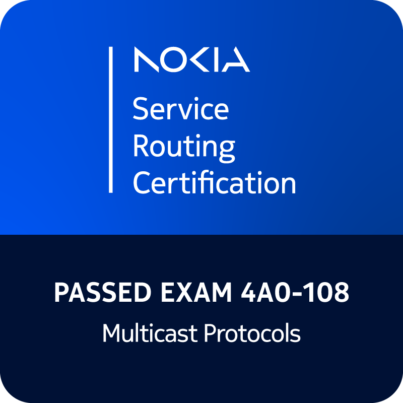 Fiche technique de l’examen Nokia Multicast Protocols – 4A0-108 2 Vers l'expertise Cloud, Réseau et Cybersécurité. Fiche technique de l’examen Nokia Multicast Protocols – 4A0-108