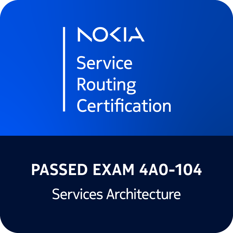Fiche technique de l’examen Nokia Services Architecture – 4A0-104 2 Vers l'expertise Cloud, Réseau et Cybersécurité. Fiche technique de l’examen Nokia Services Architecture – 4A0-104